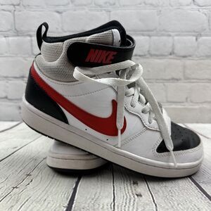 Nike Court Borough Mid 2 Boys Size 5Y White Basketball Shoes Sneakers CD7782-110